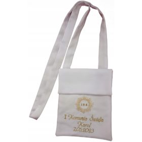  Borsa da comunione ricamata con nome, data della comunione
