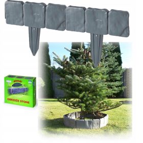    Bordo da giardino in plastica BJ Plastik 250 cm x 22,5 cm marrone