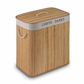    Portabiancheria da terra Tadar 105l, naturale, sfumature di marrone e beige