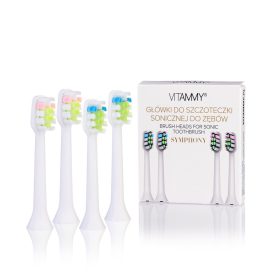  VITAMMY Symphony white Testine per spazzolini, 4 pezzi