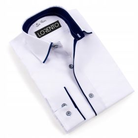    Maglia per bambini Lorento, manica lunga, cotone, bianca, taglia 164