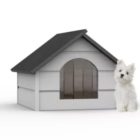    Cuccia per cani TajgaWood, legno, dimensioni. esterno 59 cm x 46 cm x 47 cm