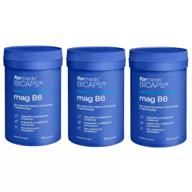   Bicaps MAG B6 - Integratore di Magnesio e Vitamina B6, 180 Capsule - ForMeds