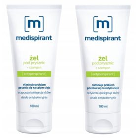   Medispirant Gel Doccia e Shampoo 2 x 180 ml - Freschezza e Antibatterico