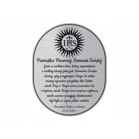  Una targa ricordo della comunione