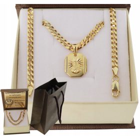    CATENA PER ARMATURA DA UOMO COMPLETA IN ORO CON MEDAGLIA PR 925/585 + INCISIONE GRATUITA