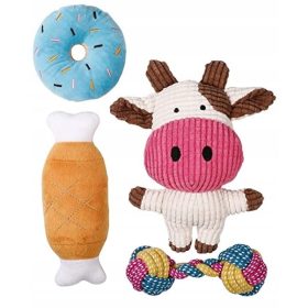  Set di giocattoli per cani, peluche per massaggiagengive