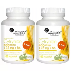   Aliness Citrato di Magnesio 125 mg con Vitamina B6 P-5-P - 200 Capsule