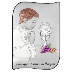    Quadro Beltrami Ricordo della Prima Comunione, argento, 17x12 cm