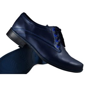    Scarpe da comunione PANTOFOLE POLACCHE Comunione in pelle Ragazzo Blu navy taglia 31 per ragazzi