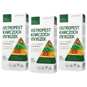   Set di Capsule Naturali per il Supporto Digestivo e la Salute del Fegato - Medica Herbs