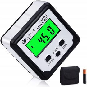   Lytool 3801440019174 goniometro digitale 60 mm + PORTACHIAVI CON LIVELLA IN OMAGGIO