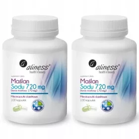   Maślan Sodu 720mg con Kwas Masłowy 170mg in Microcapsule - 100 Capsule Vegetali Aliness