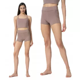  LEGGINGS CORTI SPORTIVI DA CICLISMO YOGA DA DONNA 4F