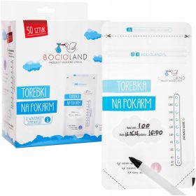    Bocioland sacchetti per conservazione alimenti 200 ml, 50 pezzi