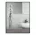  SPECCHIO 90x60 CON CORNICE LOFT STRETTA IN ALLUMINIO