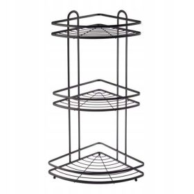  Mensola angolare da bagno, 3 posizioni. NIVES nero 26497