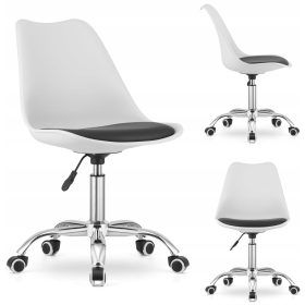    Sedia da scrivania scandinava bianca Meberly Oskar per il soggiorno