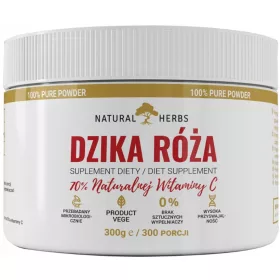   Vitamina C Naturale da Rosa Canina in Polvere - 300g, Antiossidante Potente