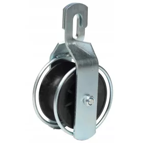   Rullo in nylon per linea aerea Electra Polska 11001 245 mm nero e argento