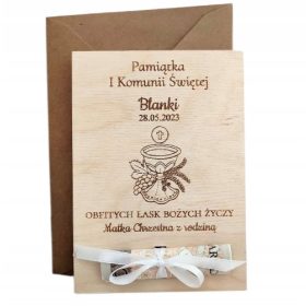    Biglietto ricordo della Santa Comunione, regalo della Santa Comunione
