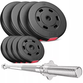  Bilanciere Hop-Sport, barra dritta, 120 cm/30 mm, 37 kg