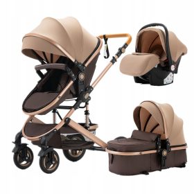    MANIGLIA REGOLABILE PASSEGGINO MULTIFUNZIONE PER BAMBINI 3in1 SET SENZA SEDILE