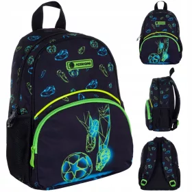    Zaino asilo AstraBag monocomparto per ragazzi, nero, multicolore
