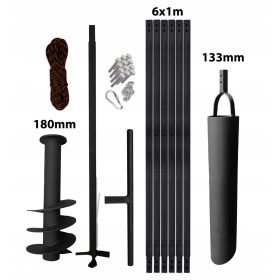   Impianto di perforazione manuale per pozzi 180 mm, 7 m, liquami 133