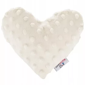    BOCIOLAND Borsa dell'acqua calda ai semi di ciliegia cuore minky ecru