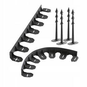    Bordo da giardino in plastica Prosperplast 480 cm x 4,5 cm nero