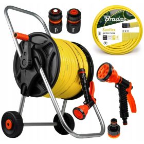  TUBO GIARDINO SU CARRELLO, TAMBURO, REIPLER 1/2 - 30m