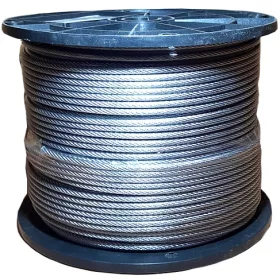   Fune d'acciaio rivestita in PVC 6x7 3mm/200m DIN3055 EN12385-4