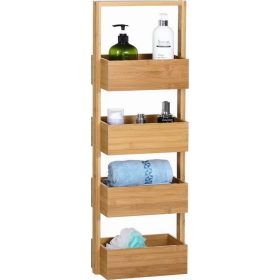    Mensola da bagno 5five Simple Smart, sfumature di marrone, 15 x 28 x 88 cm