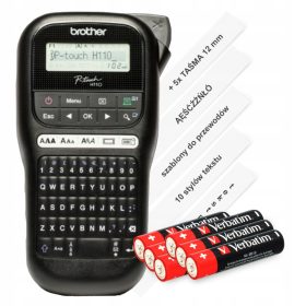   Stampante per etichette Brother PT-H110 10 mm/sec + 5× nastro Specmark TZe-231 12 mm x 8 m per Brother