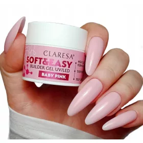    CLARESA SOFT & EASY BUILDER GEL COSTRUZIONE CON TICSOTROPIA BABY PINK 90G