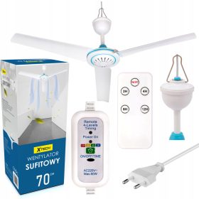    Ventilatore da soffitto Xtech Ventilatore da soffitto 70 cm bianco