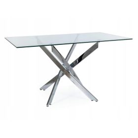  Tavolo rettangolare Signal Tables 140 x 80 x 75 cm argento