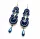  Orecchini soutache, blu navy, oro, matrimonio, perla