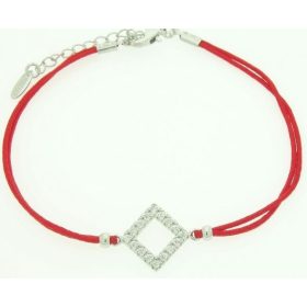  BRACCIALE CELEBRITY, ARGENTO RODIATO ROMBI ZIRCONI