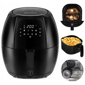  Friggitrice senza grassi ZEEGMA ZE-KNAPPER GRAND BLACK 1800 W 7,7 l