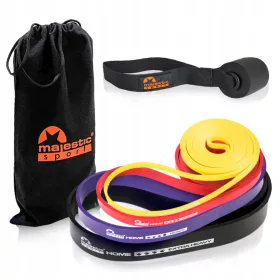  Fascia per esercizi Majestic Sport 2-39 kg 4 pz.