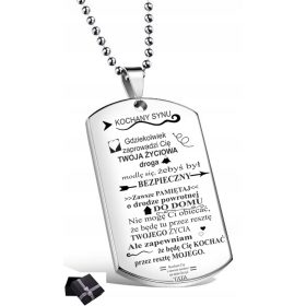    TARGHETTA PER CANE DEL FIGLIO, REGALO SICURO DA PARTE DEL PAPÀ INCISO