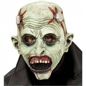    Widmann WI00392 maschera viso zombie in lattice, sfumature di verde