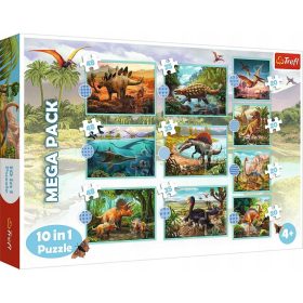    Trefl puzzle 10in1 329 pezzi TREFL PUZZLE 10IN1 NEL MONDO DEI DINOSAURI 90390 TREFL