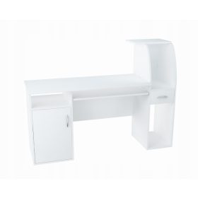    Scrivania rettangolare Matkam Julia 150 x 50 x 112 cm bianca