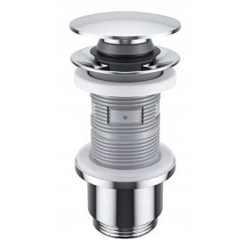    Tappo click-clack rotondo Eccellente argento con troppopieno