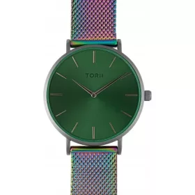    Orologio da donna uomo TORII A38MM.FA, verde fashion, classico, elegante