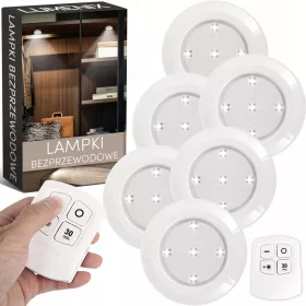  6x Lampada a batteria LED wireless + TELECOMANDO