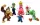  STATUINE SUPER MARIO BROS LUIGI, set regalo, 6 pz